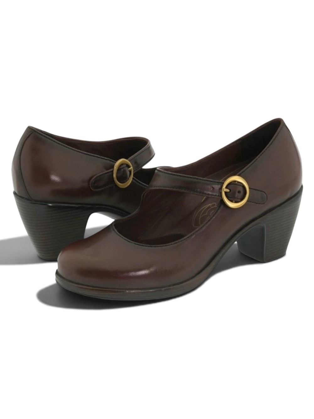 Dansko Becca Mary Janes Shoes Brown Leather 38